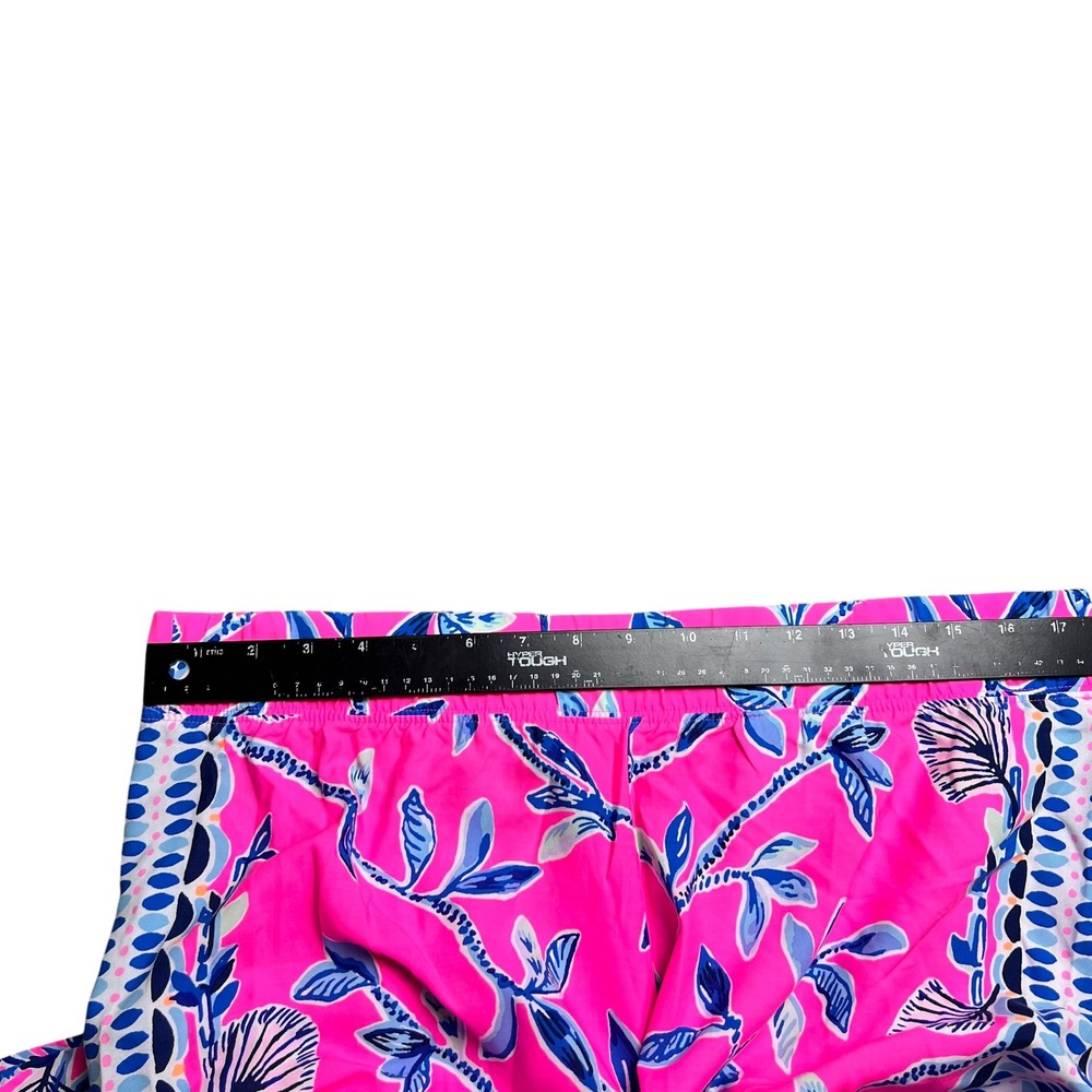 Lilly Pulitzer Bal Harbour Palazzo Pants Pink Blue Elephant Floral Print XL - Picture 9 of 14